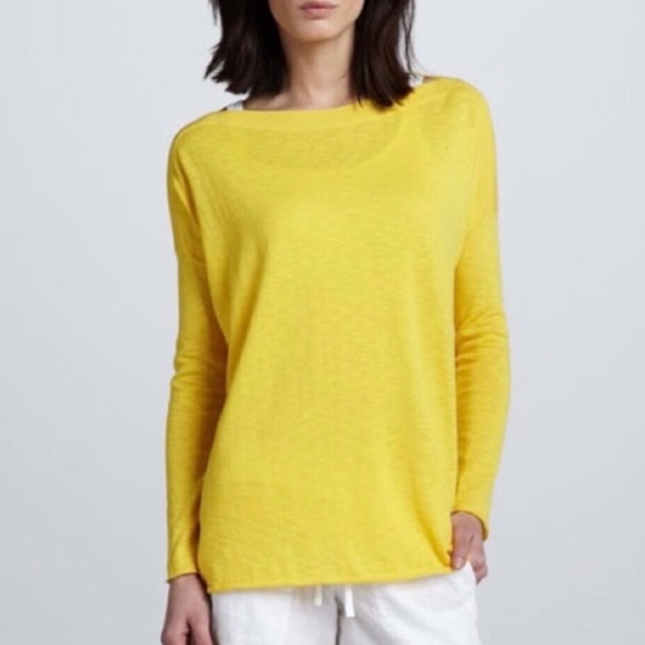 vince yellow sweater